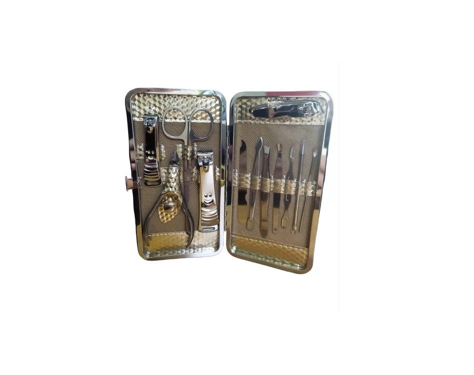 Kit de Manicura y Pedicura de Acero Quirúrgico 12 Piezas