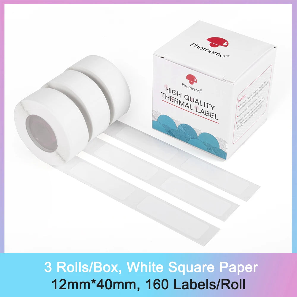 Phomemo D30 Mini Label Printer Wireless Bluetooth Label Printer Portable Pocket Label Printer