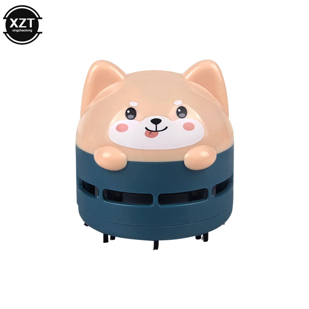 Mini Cartoon Animal Pattern Rechargeable Wireless Vacuum Cleaner Car Keyboard Vacuum Cleaner Handheld Usb Desktop Vacuum Cleaner