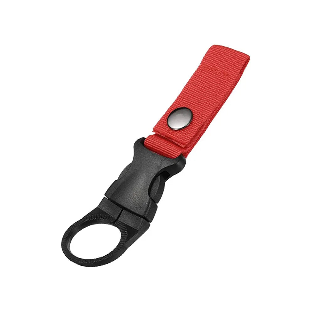 Quickdraw Carabiner Outdoor Hike Water Bottle Buckle Holder Tool Molle Attach Webbing Backpack Hanger Hook Camp Clip Hang Clasp