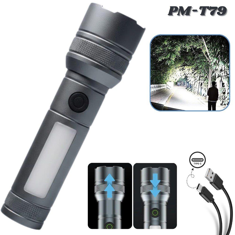 Linterna Táctica LED Recargable PM-T79