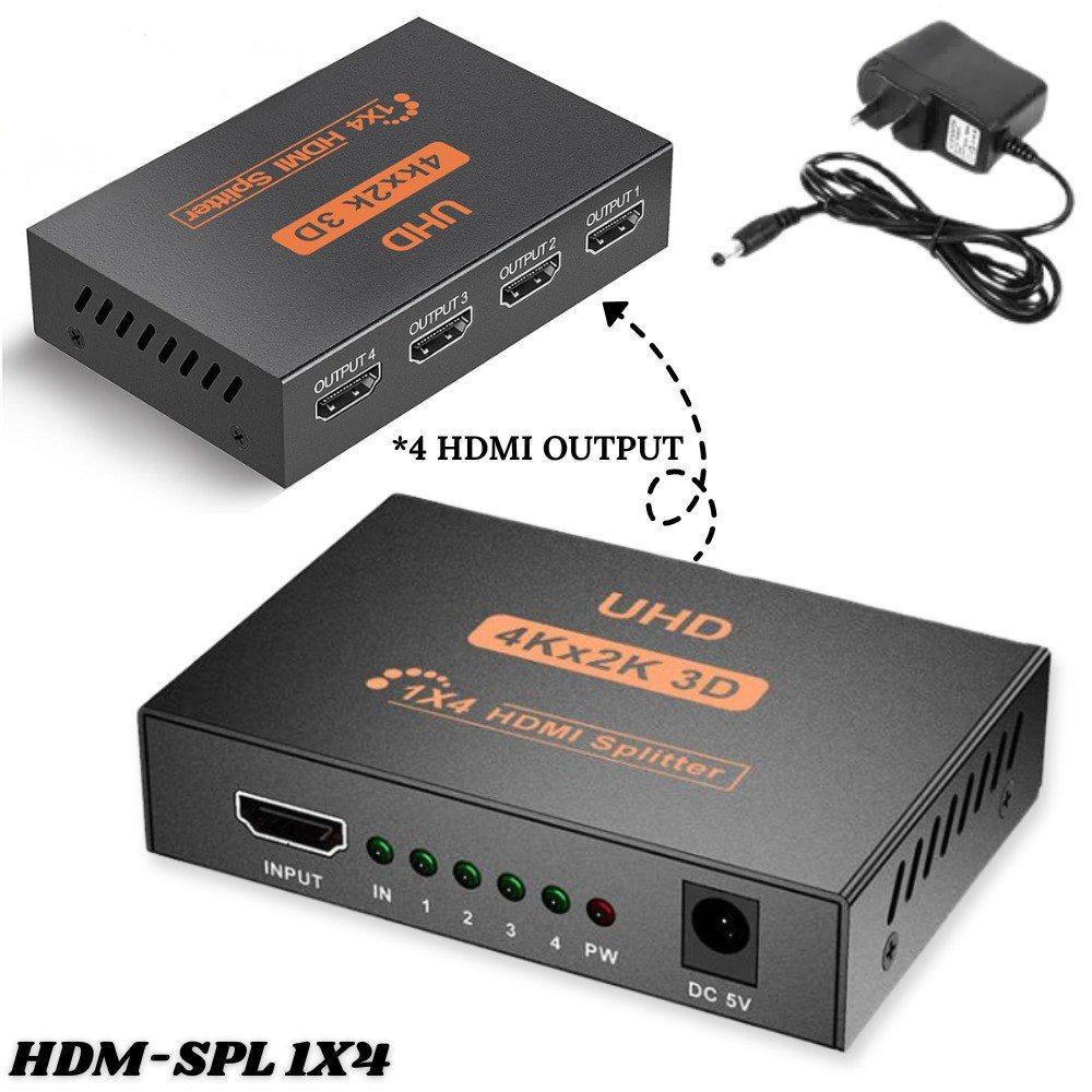 Adaptador Duplicador Splitter HDMI 1x4