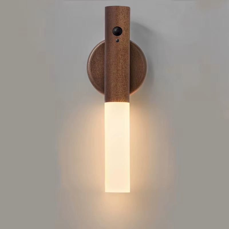 Smart Motion Sensor Night Light LED Rechargeable Magnetic Wall Lamp Portable for Hallway Bedroom Stairs Bathroom Cabinets Decor