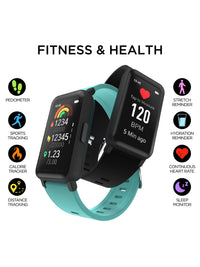 Active 3 Unisex Adult Smartwatch Fitness Tracker, Black, Silicone Strap