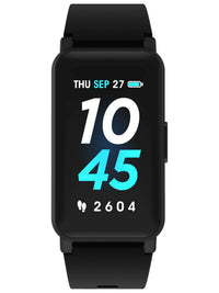 Active 3 Unisex Adult Smartwatch Fitness Tracker, Black, Silicone Strap