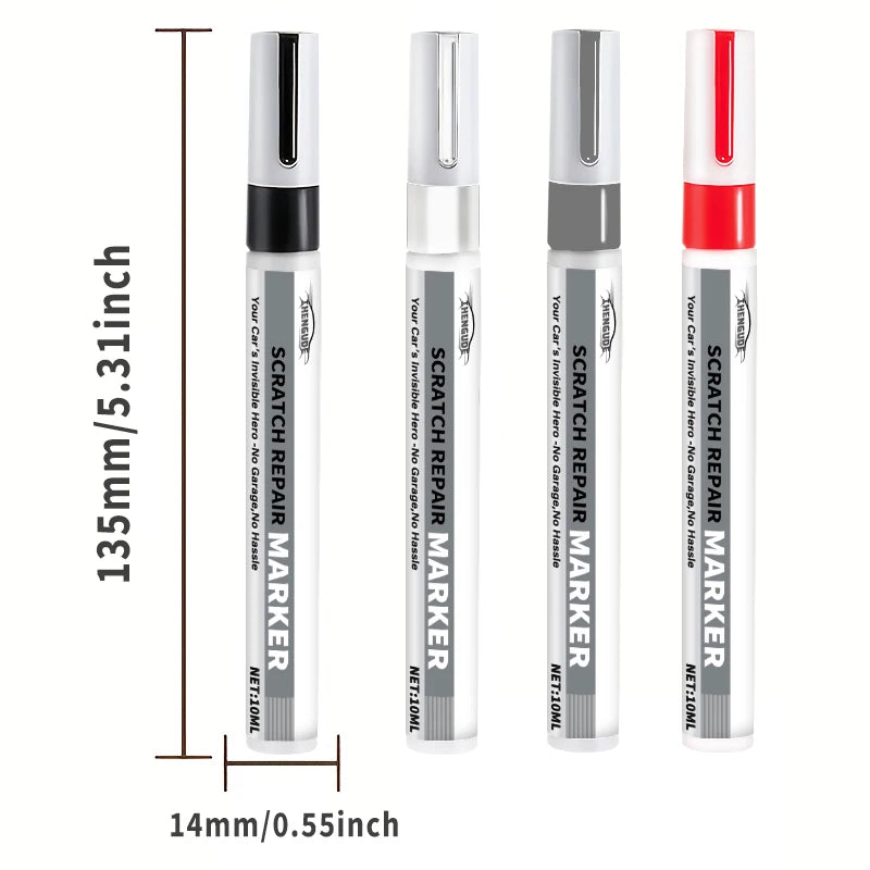 Car Scratch Repair Pen - Self-Use Paint Touch-Up Pen for Cars, Suitable for Repairing Scratches on Dashboards, Car Doors, Trim Strips, Buttons, and Switch Areas Easy to Use, Long-Lasting and Non-Fading, Designed Specifically for Car Paint Repair.