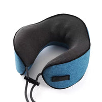 Travel Neck Pillow Memory Foam U-Shaped Pillow Snail Style Travel Neck Support Portable Adjustable Soft Noon Break Sleep Pillows