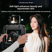 Smartphone Handheld LED Ring Light Selfie Light Phone Video Stabilizer for Camera,Youtube, Filmmaking,Vlogging