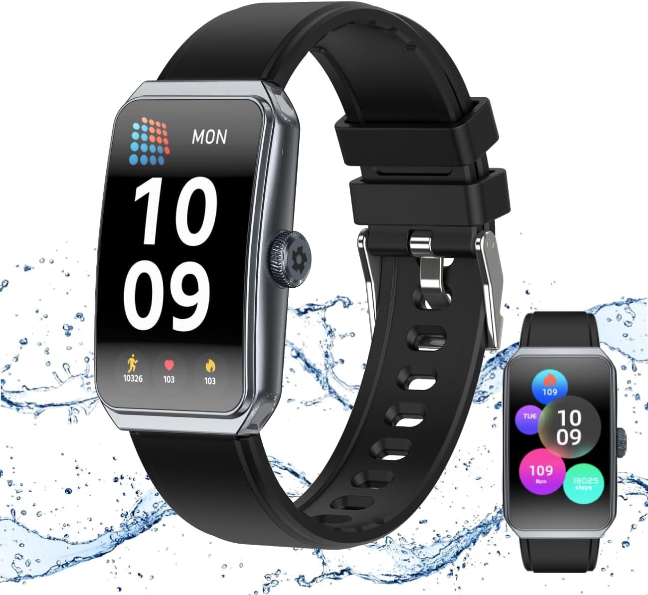 Reloj Inteligente Deportivo con Monitor de Ritmo Cardíaco y Oxígeno