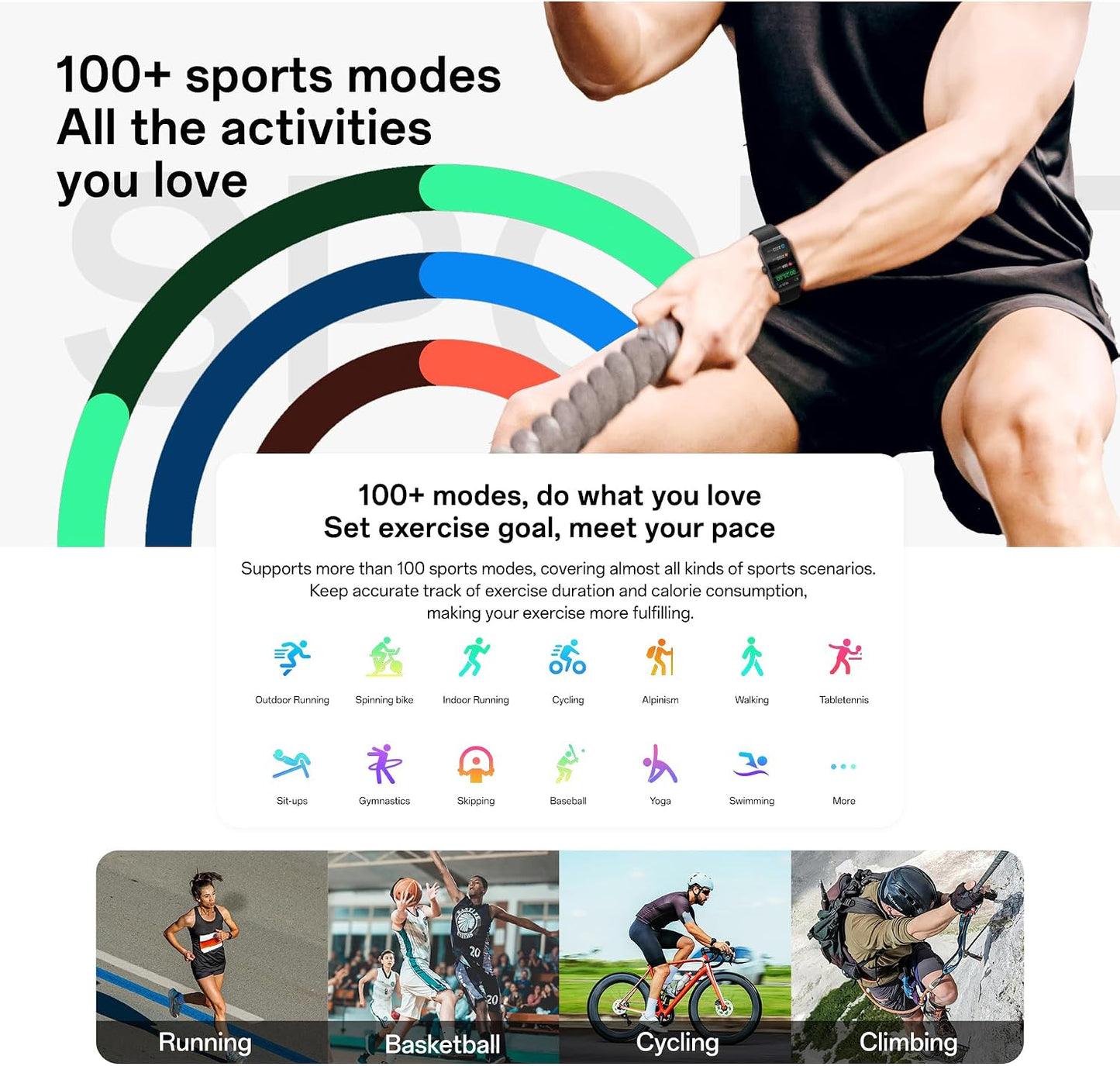 Reloj Inteligente Deportivo con Monitor de Ritmo Cardíaco y Oxígeno