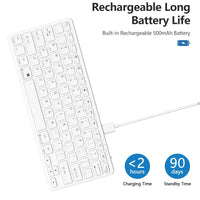 Ultra-Slim Bluetooth Keyboard Wireless Keyboard Compatible Ipad 10Th/Ipad 10.2