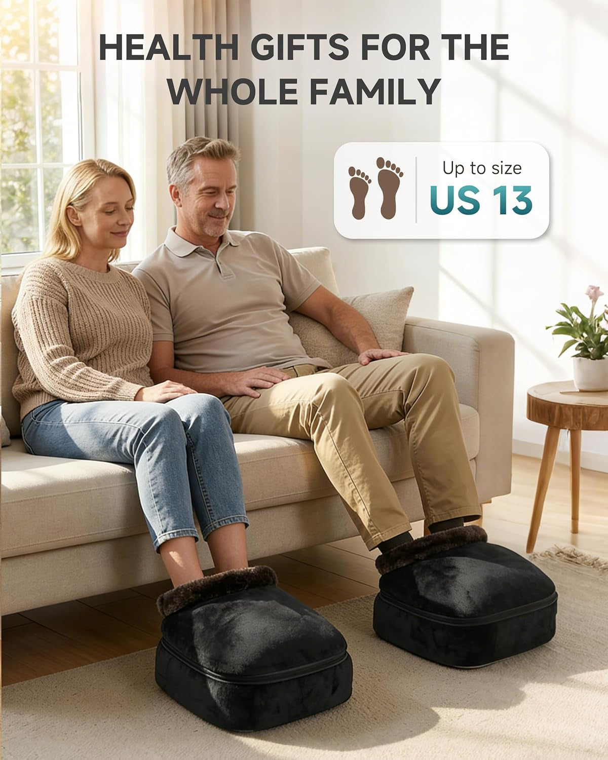 Masajeador de Pies Shiatsu con Calor 2 en 1