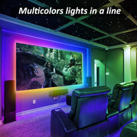 LED Strips Lights USB Powered Rainbow Chasing RGB LED Lights Strip | LED TV Backlight, with 17-Key RF Remote, Color Changing Strip Lights, Waterproof IP65, LED Rope Lights, LED Lights 2M 6.54FT