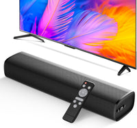 Sound Bar, 50W Soundbar for Smart TV Bluetooth 5.3 Speaker 17Inch with Arc/Optical/Aux Connection Surround for Home Theater Audio Tv/Pc/Gaming/Projectors