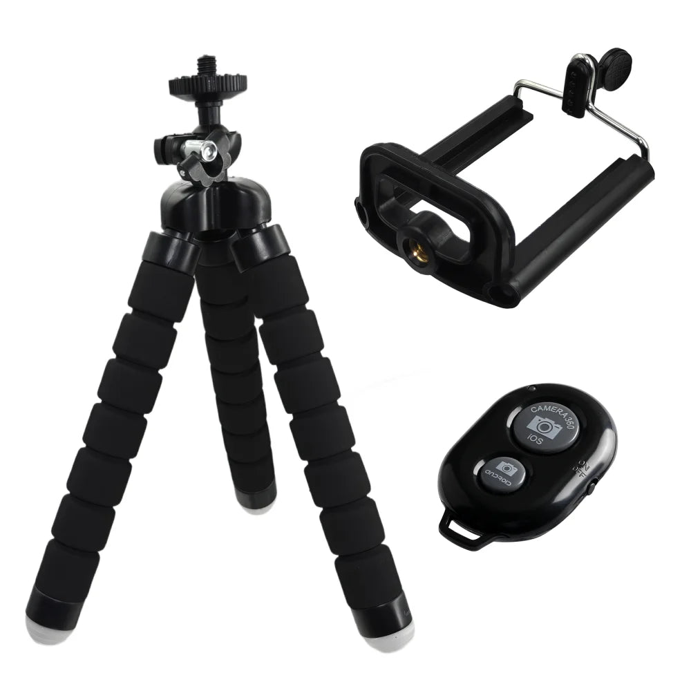 Portable Mini Tripod for Phone Monopod Selfie Stick for Smartphone Mobile with Holder Clip Tripode Octopus Action Camera Stand