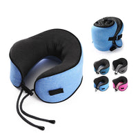 Travel Neck Pillow Memory Foam U-Shaped Pillow Snail Style Travel Neck Support Portable Adjustable Soft Noon Break Sleep Pillows