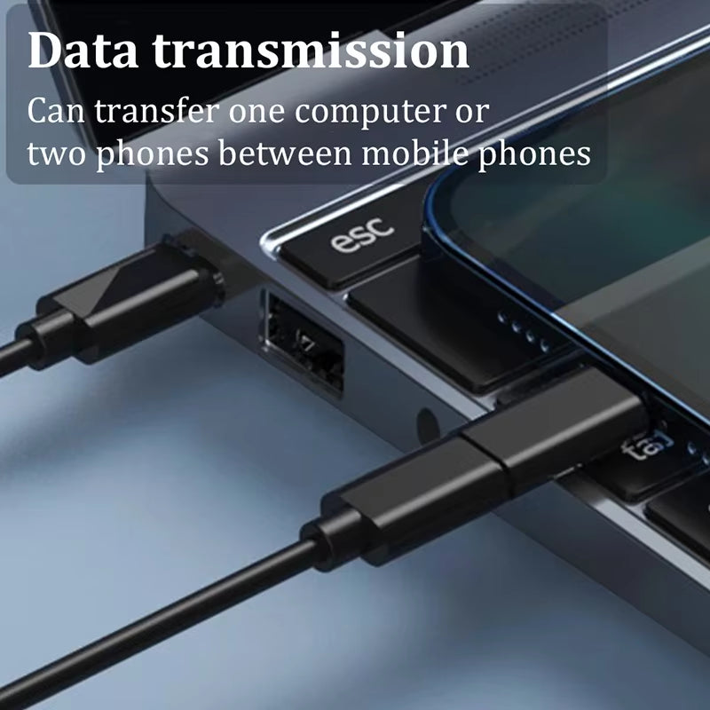 Multi USB Type C to C 60W Charging Adapter Cable Kit USB C to Lighting Conversion Set USB a & Type C to Micro/Type C/Lighting