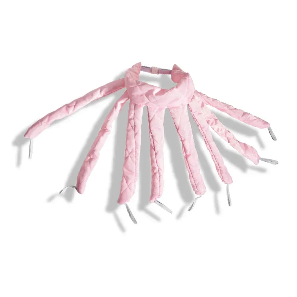 2Pcs Heatless Curling Iron Headbands Night Cap Octopus Curling Iron Soft Overnight Curling Iron Soft Headband Hair Styling Tools