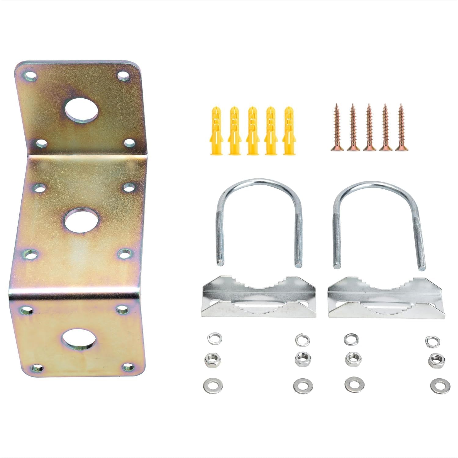 Starlink Wall Mount, Star Link Pole Mount,Antenna Mast Clamp with U-Bolt Assembly,Antenna Pole Mount Bracket for outside Home Antenna Pole Holder with ¾ Hole.