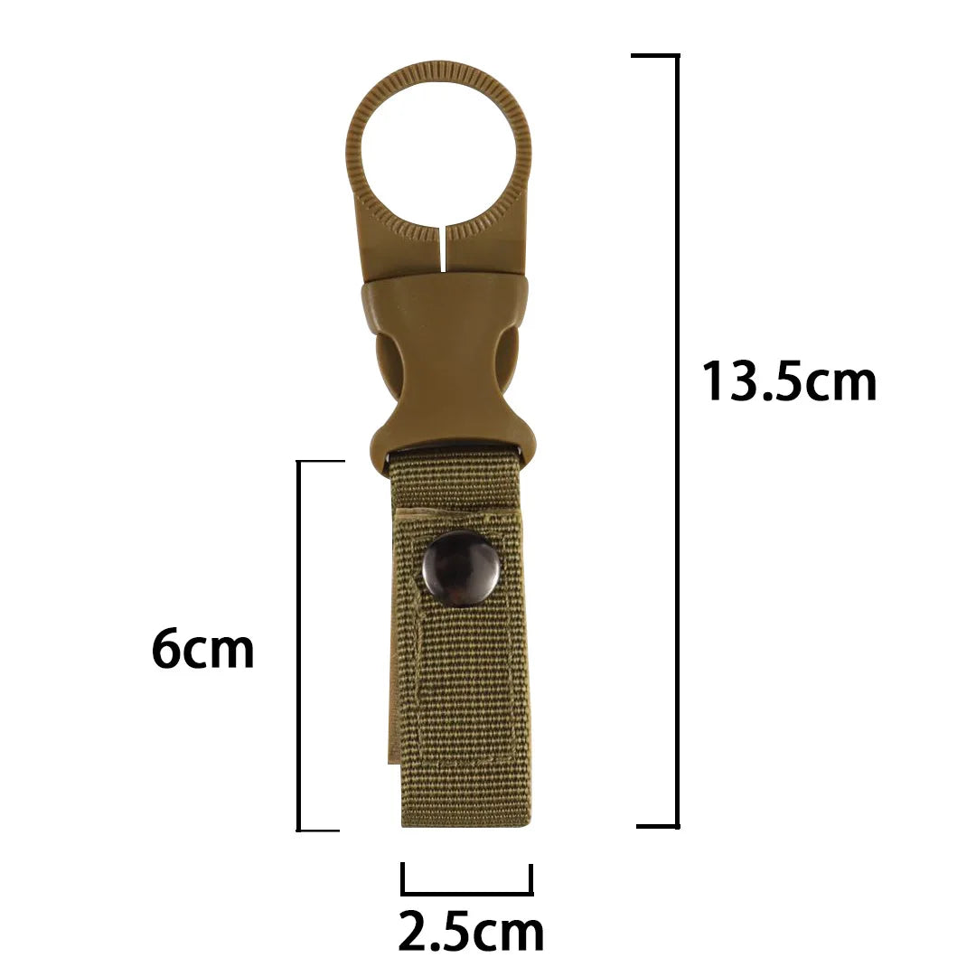 Quickdraw Carabiner Outdoor Hike Water Bottle Buckle Holder Tool Molle Attach Webbing Backpack Hanger Hook Camp Clip Hang Clasp