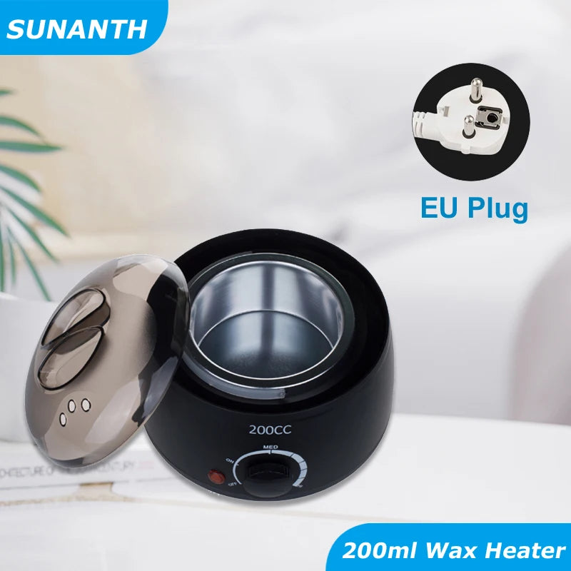 200Ml Hair Removal Tool Smart Warmer Wax Heater Hands Feet Epilator Depilatory Skin Care Paraffin Wax Machine Kit+Wax Beans