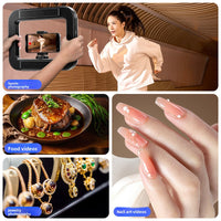 Smartphone Handheld LED Ring Light Selfie Light Phone Video Stabilizer for Camera,Youtube, Filmmaking,Vlogging