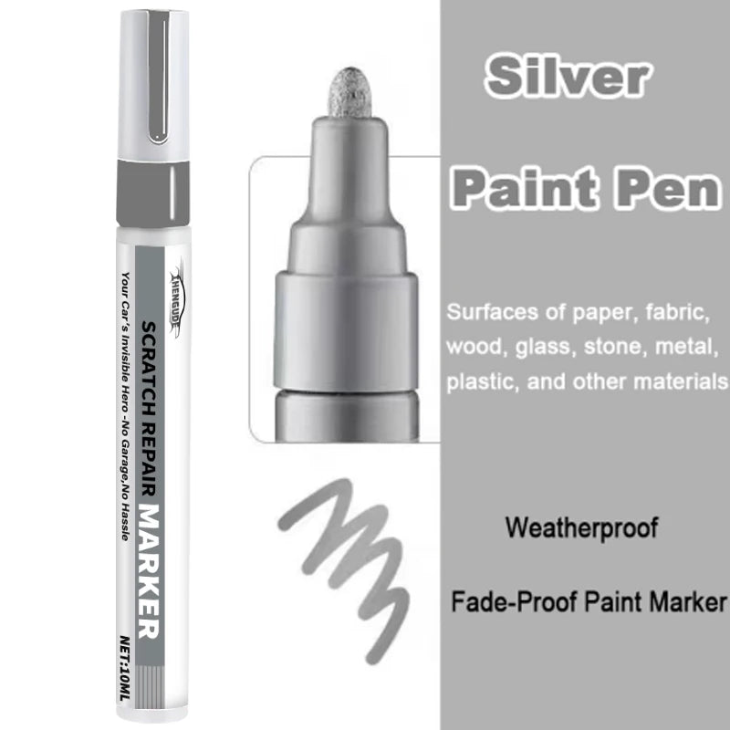 Car Scratch Repair Pen - Self-Use Paint Touch-Up Pen for Cars, Suitable for Repairing Scratches on Dashboards, Car Doors, Trim Strips, Buttons, and Switch Areas Easy to Use, Long-Lasting and Non-Fading, Designed Specifically for Car Paint Repair.