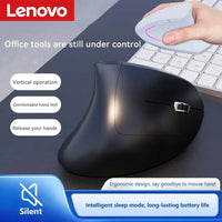 Wireless Mouse Ergonomic Vertical Illuminated Silent Rechargeable Bluetooth Mouse Portable Gaming Office Universal Mouse