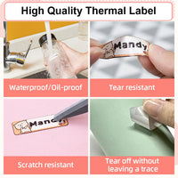 Phomemo D30 Mini Label Printer Wireless Bluetooth Label Printer Portable Pocket Label Printer