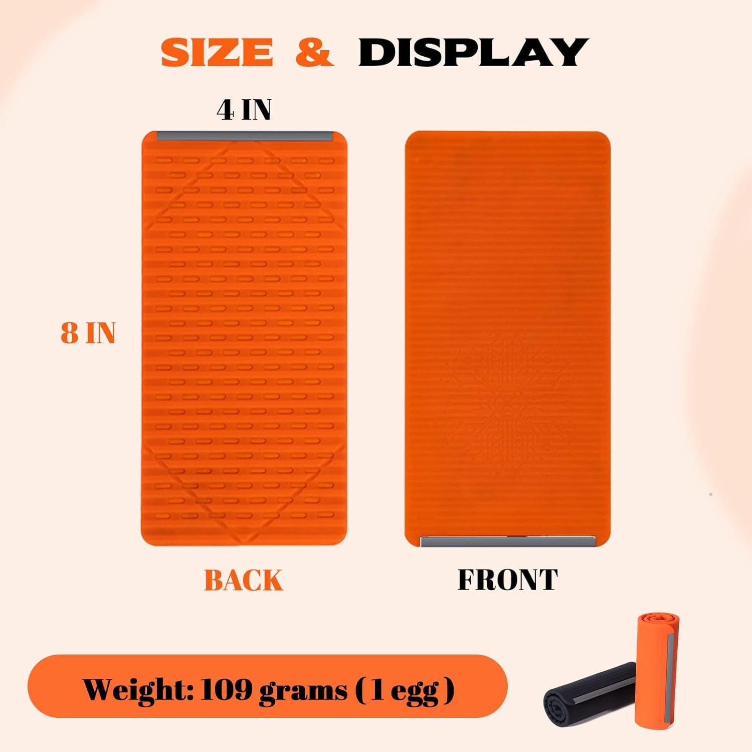 2PCS Flexible Silicone Phone Holder Flexible Silicone Phone Stand Orange*2 | Flexible Silicone Phone Holder Folded into Any Shape, Universa Anti-Slip Desktop Mount for Home Office Travel