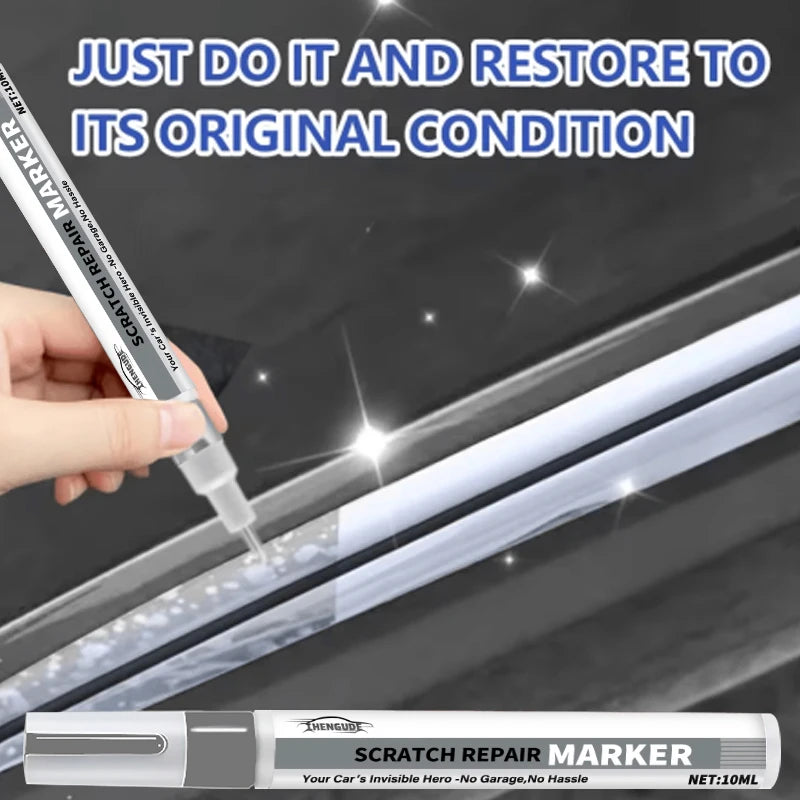 Car Scratch Repair Pen - Self-Use Paint Touch-Up Pen for Cars, Suitable for Repairing Scratches on Dashboards, Car Doors, Trim Strips, Buttons, and Switch Areas Easy to Use, Long-Lasting and Non-Fading, Designed Specifically for Car Paint Repair.