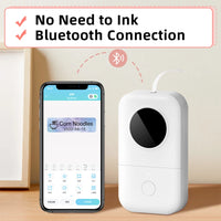 Phomemo D30 Mini Label Printer Wireless Bluetooth Label Printer Portable Pocket Label Printer