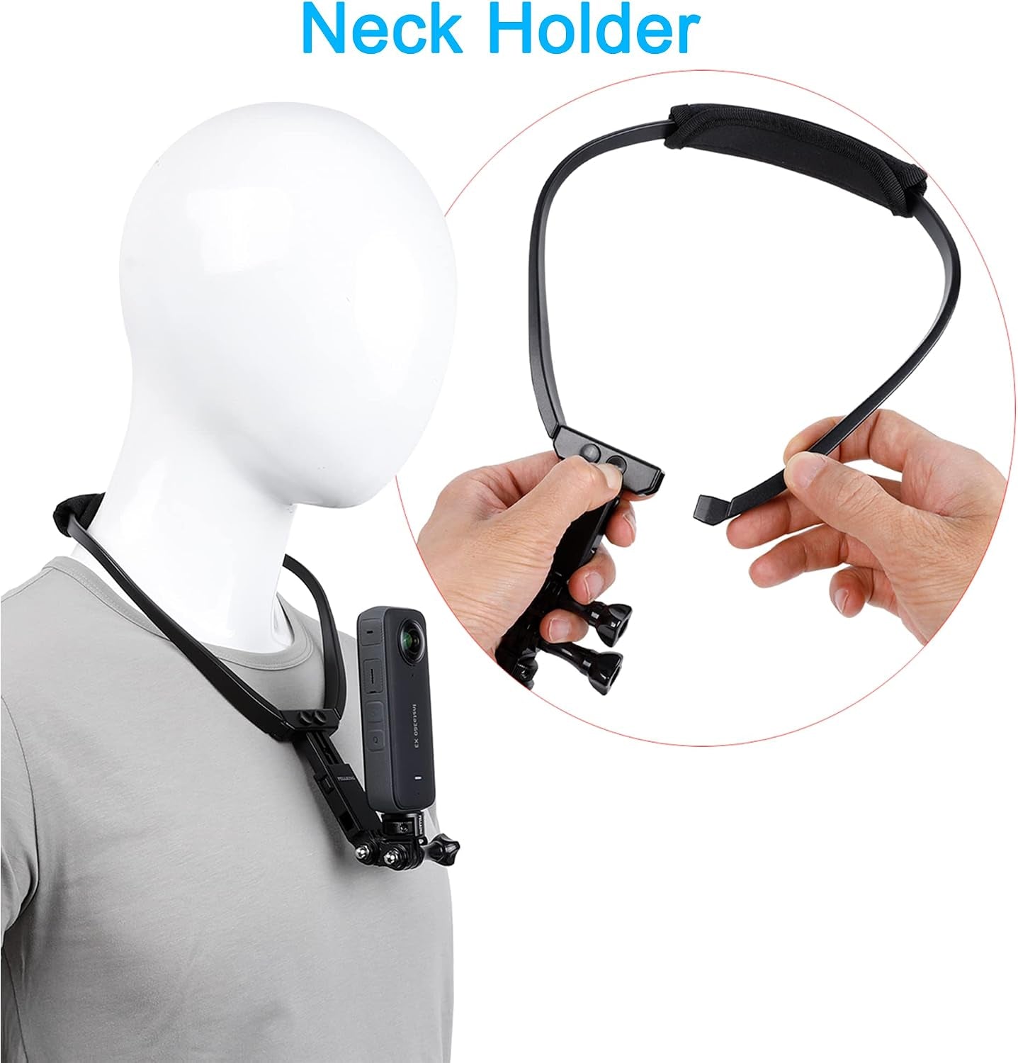 Kit de Correas 4 en 1 para Insta360 (Pecho, Cabeza, Cuello, Mochila)