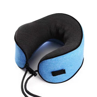 Travel Neck Pillow Memory Foam U-Shaped Pillow Snail Style Travel Neck Support Portable Adjustable Soft Noon Break Sleep Pillows
