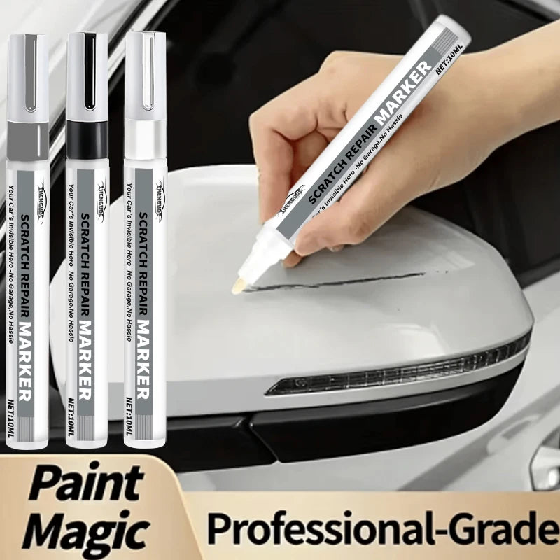Car Scratch Repair Pen - Self-Use Paint Touch-Up Pen for Cars, Suitable for Repairing Scratches on Dashboards, Car Doors, Trim Strips, Buttons, and Switch Areas Easy to Use, Long-Lasting and Non-Fading, Designed Specifically for Car Paint Repair.