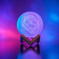 Lámpara luna LED 8cm, cambio de color