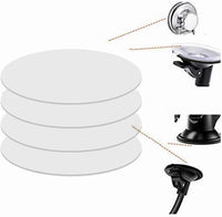 4 PCS 80Mm (3.15") Circular Double Side Sticker Dashboard/Windshield Pad Mounting Disk for Suction Cup Car Phone Mount Holder Bracket GPS Camera and Other Suction Cup Items. (Clear)
