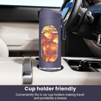Portable Blender for Smoothies, 500ML USB Rechargeable Juicer Cup (Purple) | 12-Blade Personal Smoothie Blender, Mini Mixer for Protein Shakes, Travel, Gym, Office and Home