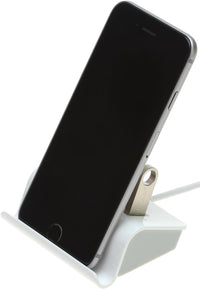 M-325 USB 3.0 4-Port Portable Hub (NOT a Charger) with 2-Foot USB 3.0 Cable - 4-Port Hub with Stand (Silver)