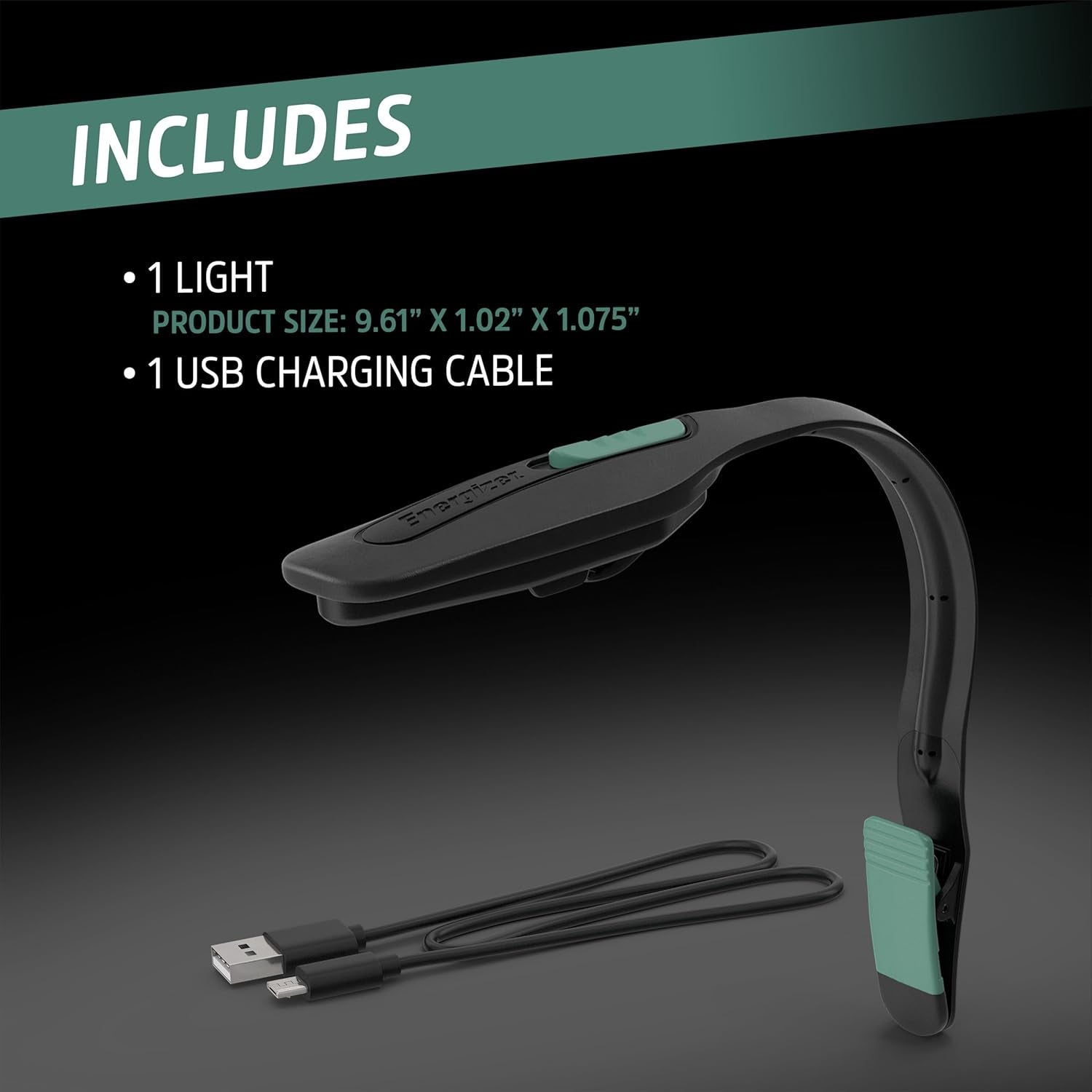 Flex-R LED Rechargeable Book Lights for Reading at Night, Reading Light with Warm LED Color, Long-Lasting and Lightweight Reading Lamp