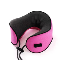 Travel Neck Pillow Memory Foam U-Shaped Pillow Snail Style Travel Neck Support Portable Adjustable Soft Noon Break Sleep Pillows
