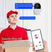 Smart Video Doorbell Wifi Camera with 2 Way Audio PIR Motion Detection Night Real Alerts Easy Installation Compatible with Alexa and Assistant Home Solution Smart Home Products Homekit Smart