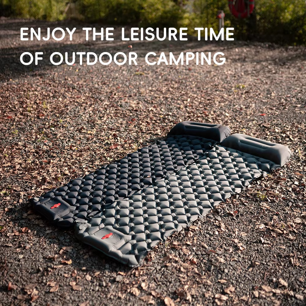 Inflatable Camping Mats Air Mattress with Pillow Outdoor Tourist Sleeping Pad Self-Inflating Mattress for Hiking Climbing