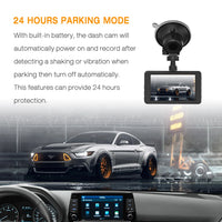 Dash Cam, 4K UHD Front Dash Camera，3'' Car Camera with 170° Wide Angle, WDR, G-Sensor, Parking Mode