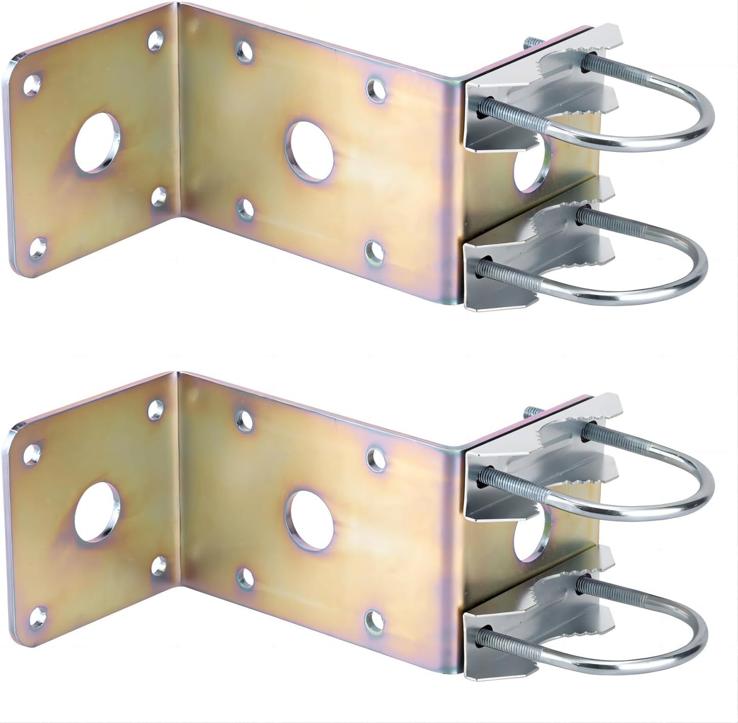 Starlink Wall Mount, Star Link Pole Mount,Antenna Mast Clamp with U-Bolt Assembly,Antenna Pole Mount Bracket for outside Home Antenna Pole Holder with ¾ Hole.