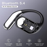 Wireless Earbuds Bluetooth Earbuds Built-In Mic with Ear Hooks 50H Playtime Ear Buds LED Display Charging Case Waterproof Design for Running Fitness