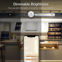 COB LED Strip Light,Led Lights for Bedroom 16.4Ft,Natural White 4000K Dotless LED Light Strip,1600 Leds Super Bright Dimmable 24V Flexible Tape Lights with Remote,Kitchen,Cabinets Lighting
