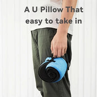 Travel Neck Pillow Memory Foam U-Shaped Pillow Snail Style Travel Neck Support Portable Adjustable Soft Noon Break Sleep Pillows
