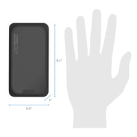 Endurance AC 10,000Mah, Portable Power Bank Charger with Built-In Wall Plug, Black