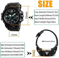 Reloj Para Hombre Relojes Reloj Militar Reloj Deportivo De Buceo Grande LED NUEV